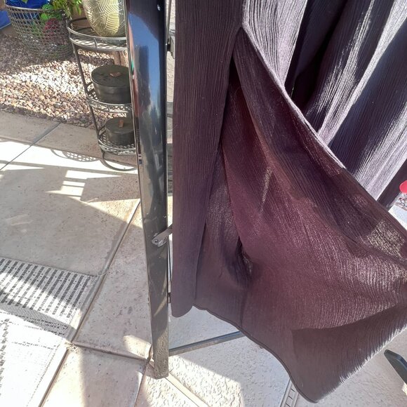 SZXL Kona Sol Target Black Crinkle Cover Up Pant. Side Slits. Wide waistband. - Picture 4 of 7